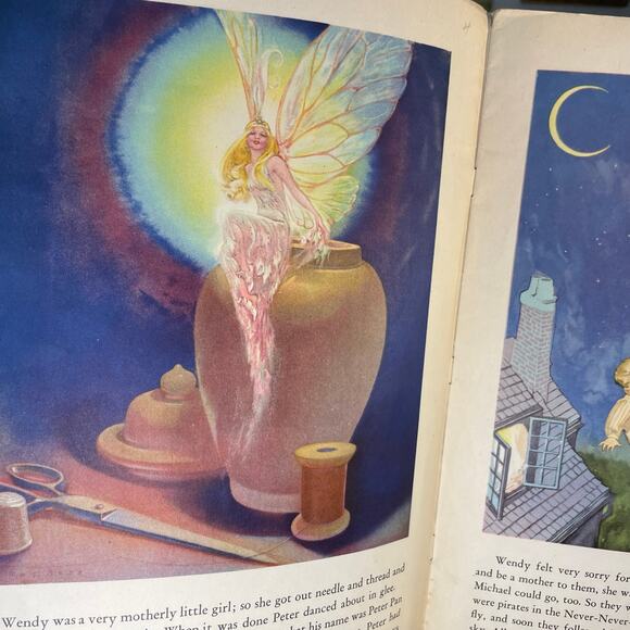 Vintage Soft Cover, The Peter Pan Story Picture Book 1934 - Picture 9 of 16